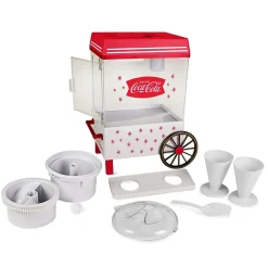 Nostalgia SCM550COKE Coca-Cola Snow Cone Maker & Shaved Ice Storage