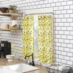 No 918 Sunny 2-pc. Rod Pocket Window Tier