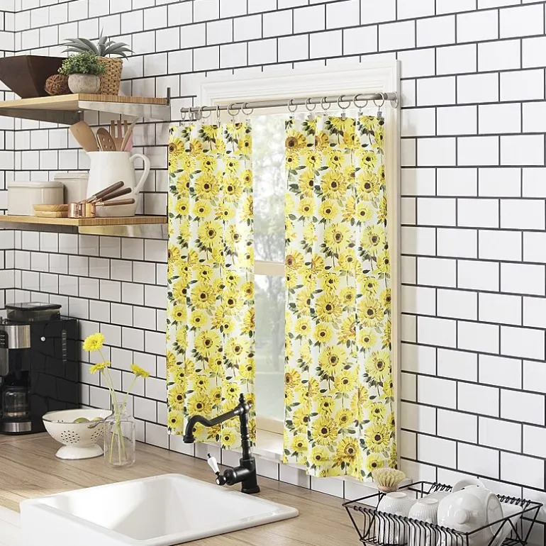 No 918 Sunny 2-pc. Rod Pocket Window Tier