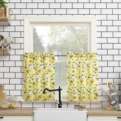 No 918 Sunny 2-pc. Rod Pocket Window Tier
