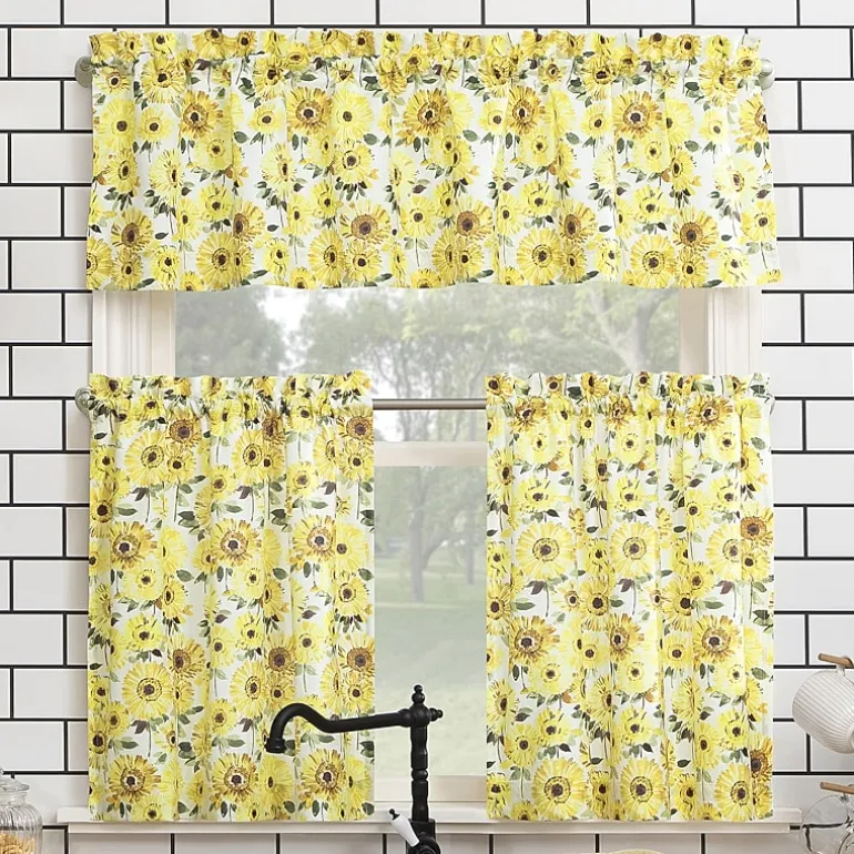 No 918 Sunny 2-pc. Rod Pocket Window Tier
