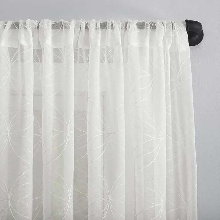 No 918 Tamaryn Rod Pocket Sheer Single Curtain Panel
