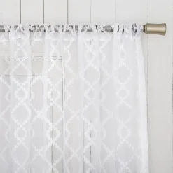 No 918 Tina Rod Pocket Light-Filtering Single Curtain Panel