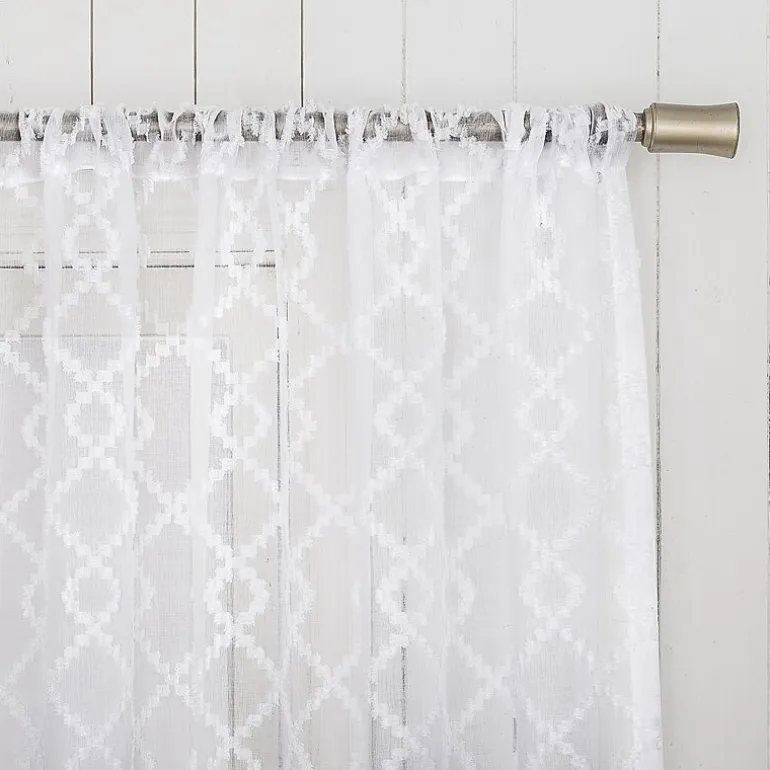 No 918 Tina Rod Pocket Light-Filtering Single Curtain Panel