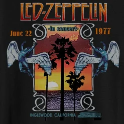 Novelty Led Zeppelin Mens Crew Neck Short Sleeve Classic Fit Big and Tall Graphic T-Shirt