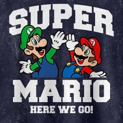 Novelty Mens Crew Neck Short Sleeve Regular Fit Super Mario Graphic T-Shirt
