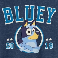 Novelty Mens Crew Neck Short Sleeve Classic Fit Bluey Big and Tall Graphic T-Shirt