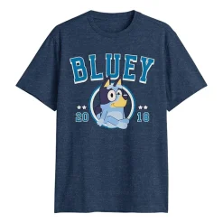 Novelty Mens Crew Neck Short Sleeve Classic Fit Bluey Big and Tall Graphic T-Shirt
