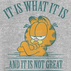 Novelty Mens Crew Neck Short Sleeve Classic Fit Garfield Big and Tall Graphic T-Shirt
