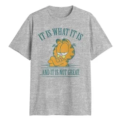 Novelty Mens Crew Neck Short Sleeve Classic Fit Garfield Big and Tall Graphic T-Shirt