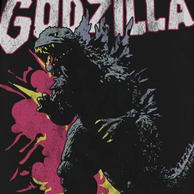 Novelty Mens Crew Neck Short Sleeve Regular Fit Godzilla Graphic T-Shirt