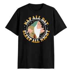 Novelty Mens Crew Neck Short Sleeve Classic Fit Seven Dwarfs Big and Tall Graphic T-Shirt