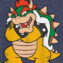Novelty Mens Crew Neck Short Sleeve Classic Fit Bowser Big and Tall Graphic T-Shirt