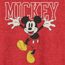 Novelty Mens Crew Neck Short Sleeve Classic Fit Mickey Mouse Big and Tall Graphic T-Shirt