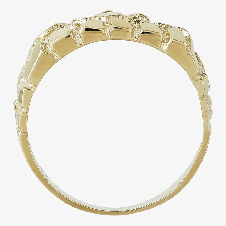Nugget Mens 14K Gold Fashion Ring