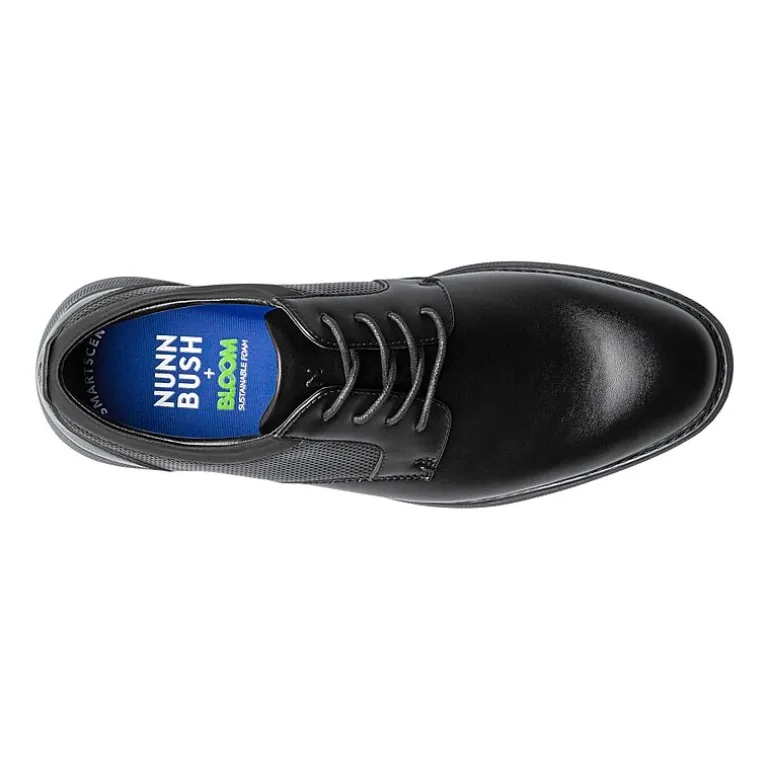 Nunn Bush Chase Plain Toe Mens Round Closed Toe Oxford Shoes Wide Width