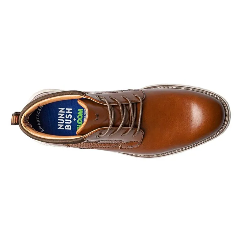 Nunn Bush Mens Chase Plain Toe Flat Heel Chukka Boots