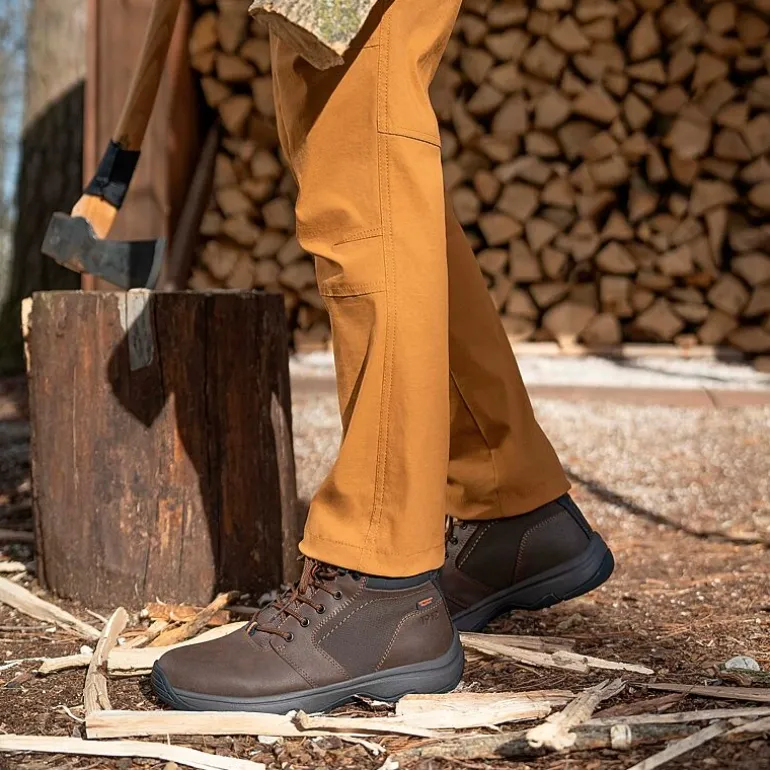 Nunn Bush Mens Excavate Plain Flat Heel Lace Up Boots