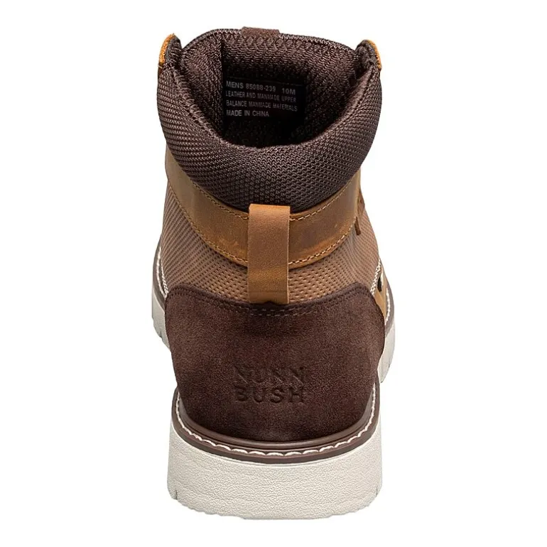 Nunn Bush Mens Karnak Plain Flat Heel Lace Up Boots