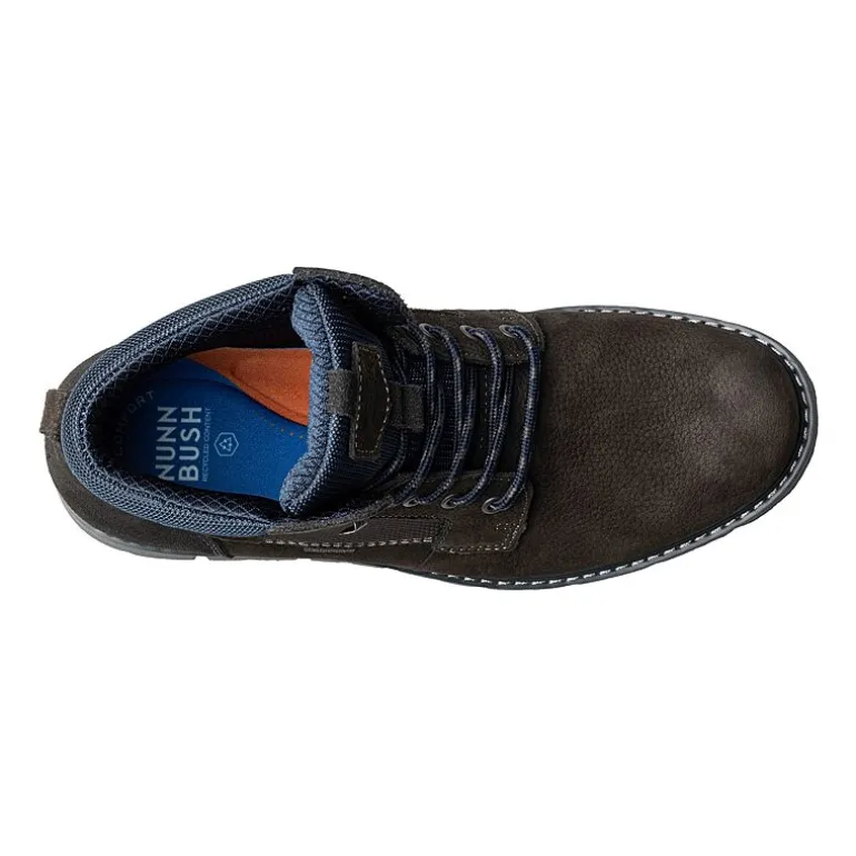 Nunn Bush Mens Karnak Plain Flat Heel Lace Up Boots