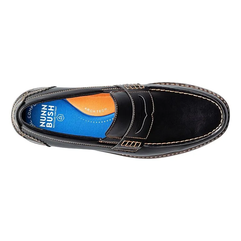 Nunn Bush Oslo Mens Moc Closed Toe Slip-On Shoe