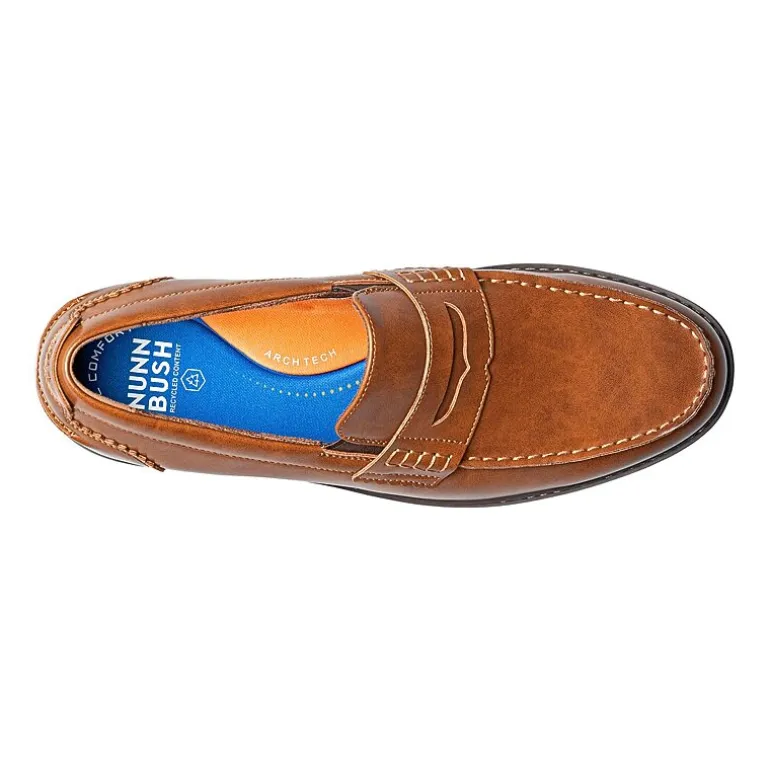 Nunn Bush Oslo Mens Moc Closed Toe Slip-On Shoe