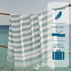 Oceanfront Resort Salty Stripe Turkish Sand Free 4-pc. Beach Towel