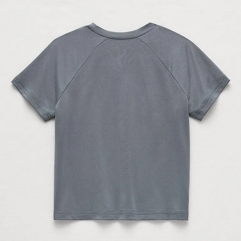 Okie Dokie Active Mesh Toddler & Little Boys Round Neck Short Sleeve Relaxed Fit Graphic T-Shirt