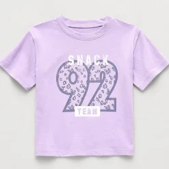 Okie Dokie Active Toddler & Little Girls Crew Neck Short Sleeve Regular Fit Graphic T-Shirt