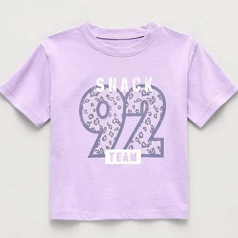 Okie Dokie Active Toddler & Little Girls Crew Neck Short Sleeve Regular Fit Graphic T-Shirt