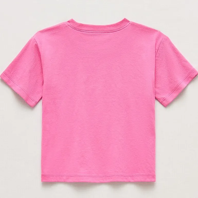 Okie Dokie Active Toddler & Little Girls Crew Neck Short Sleeve Regular Fit Graphic T-Shirt