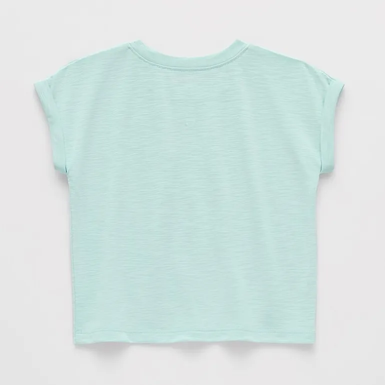 Okie Dokie Active Toddler & Little Girls Round Neck Short Sleeve Regular Fit Graphic T-Shirt