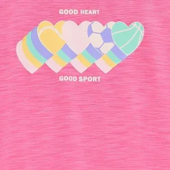 Okie Dokie Active Toddler & Little Girls Round Neck Short Sleeve Regular Fit Graphic T-Shirt