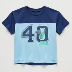 Okie Dokie Active Toddler & Little Boys Crew Neck Short Sleeve Regular Fit Graphic T-Shirt
