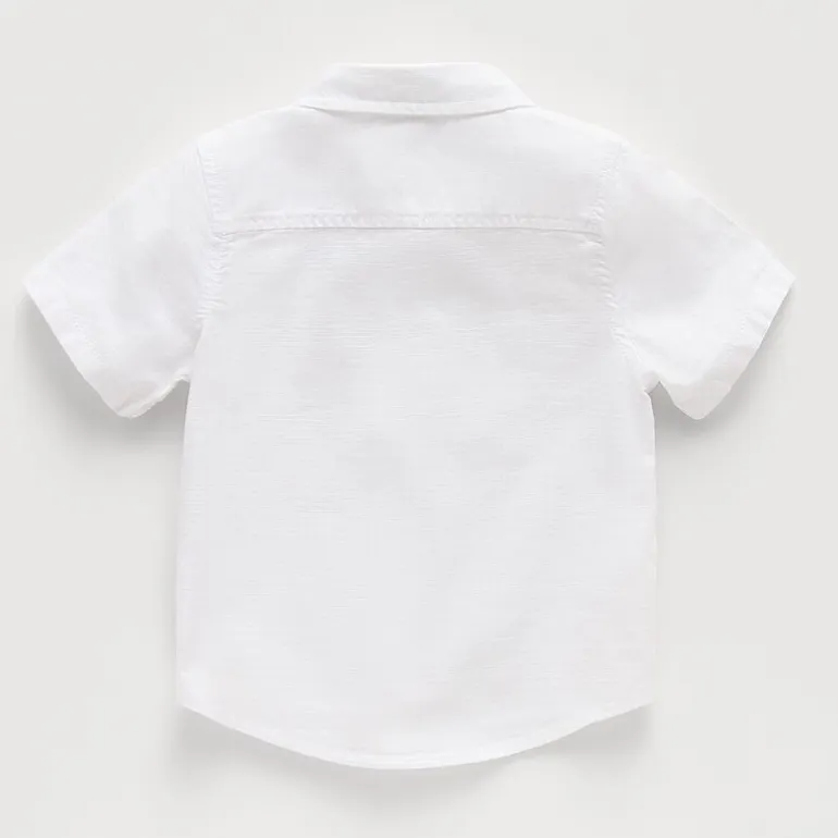 Okie Dokie Adaptive Toddler Boys Easy-on + Easy-off Short Sleeve Regular Fit Button-Down Shirt