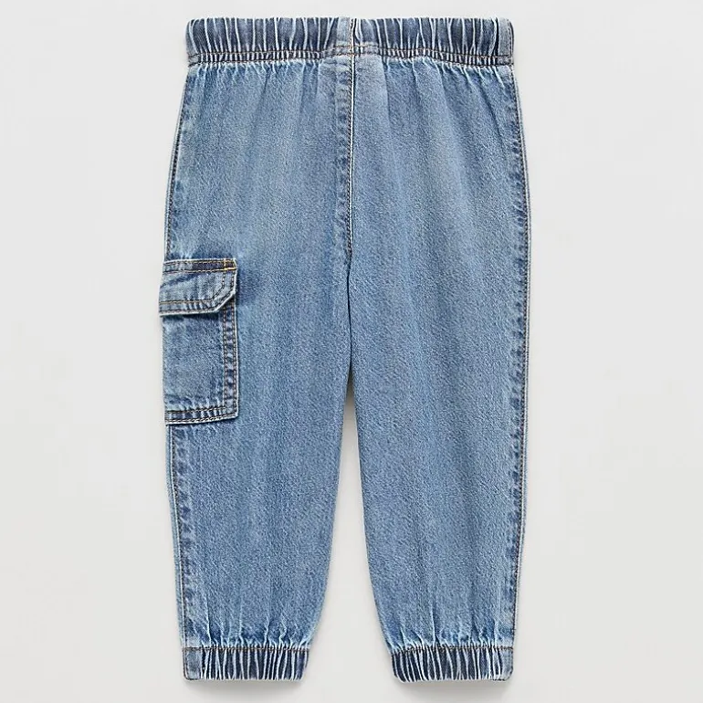 Okie Dokie Baby Boys Adjustable Waist Jogger Denim Jean