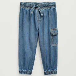Okie Dokie Baby Boys Adjustable Waist Jogger Denim Jean