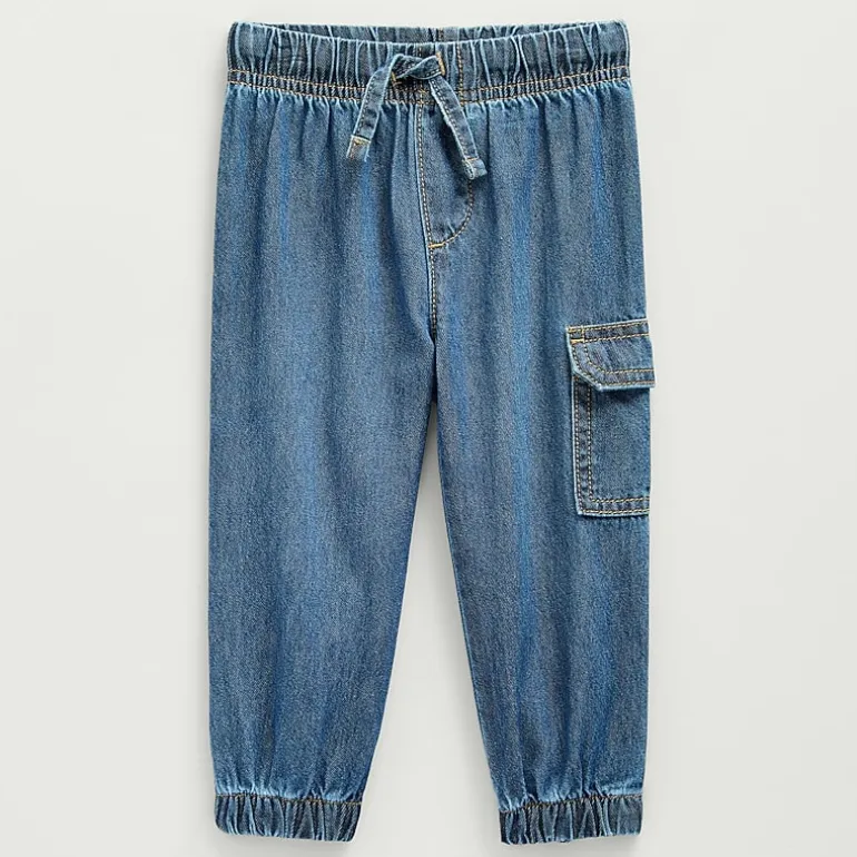 Okie Dokie Baby Boys Adjustable Waist Jogger Denim Jean