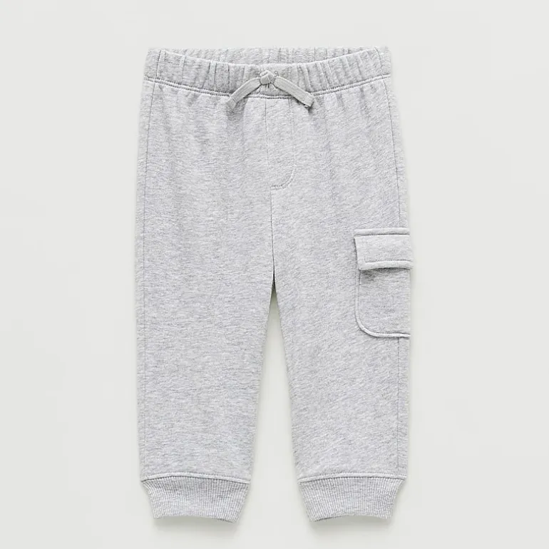 Okie Dokie Baby Boys Cinched Regular Fit French Terry Pull-On Pant