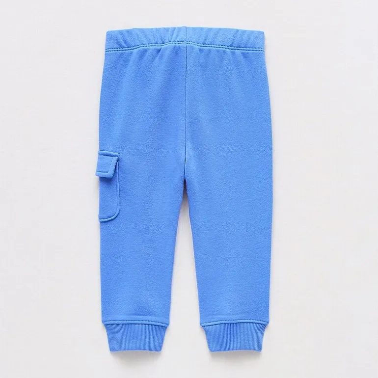 Okie Dokie Baby Boys Cinched Regular Fit French Terry Pull-On Pant