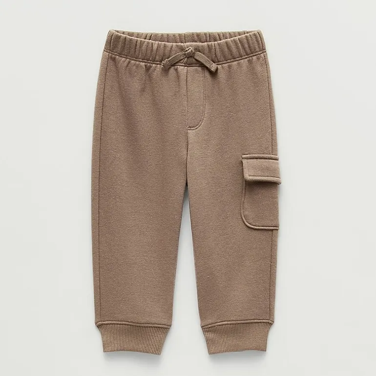 Okie Dokie Baby Boys Cinched Regular Fit French Terry Pull-On Pant