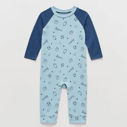 Okie Dokie Baby Boys Crew Neck Long Sleeve Jumpsuit