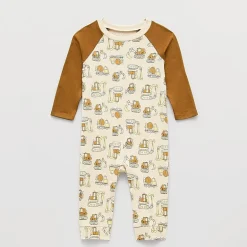 Okie Dokie Baby Boys Crew Neck Long Sleeve Jumpsuit
