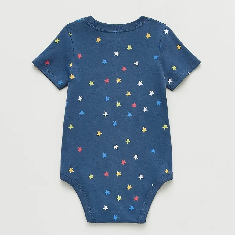 Okie Dokie Baby Boys Crew Neck Short Sleeve Bodysuit