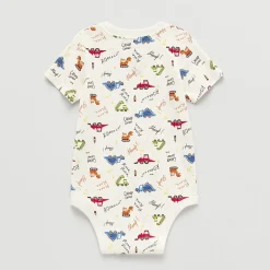 Okie Dokie Baby Boys Crew Neck Short Sleeve Bodysuit