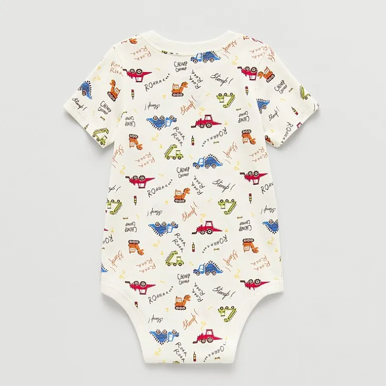 Okie Dokie Baby Boys Crew Neck Short Sleeve Bodysuit