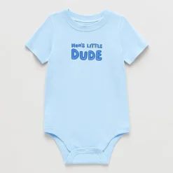 Okie Dokie Baby Boys Crew Neck Short Sleeve Bodysuit