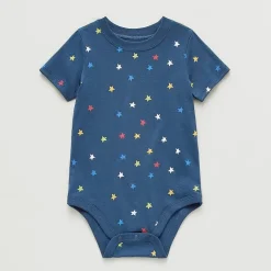 Okie Dokie Baby Boys Crew Neck Short Sleeve Bodysuit