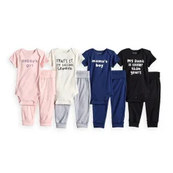 Okie Dokie Baby Boys Crew Neck Short Sleeve Rib Bodysuit