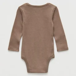 Okie Dokie Baby Boys Crew Neck Long Sleeve Rib Bodysuit
